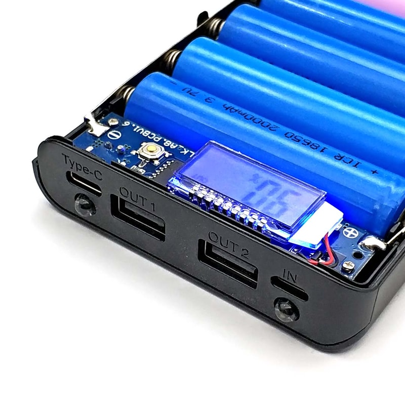 DIY Battery Power Bank Case with Type C & Micro USB