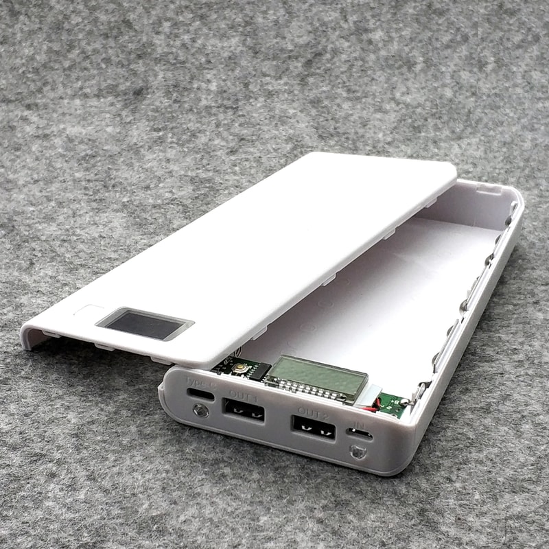 DIY Battery Power Bank Case with Type C & Micro USB