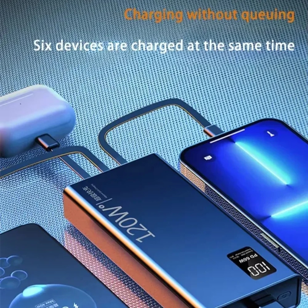 High Capacity Power Bank With Fast Charging Cables 3