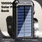 Solar Power Bank with Fast Charge & LED Light for Outdoor Camping