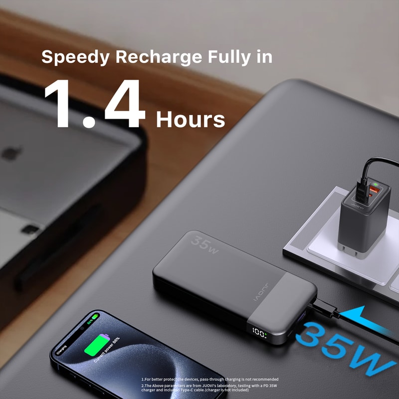 JUOVI Fast Charging Power Bank For IPhone 2
