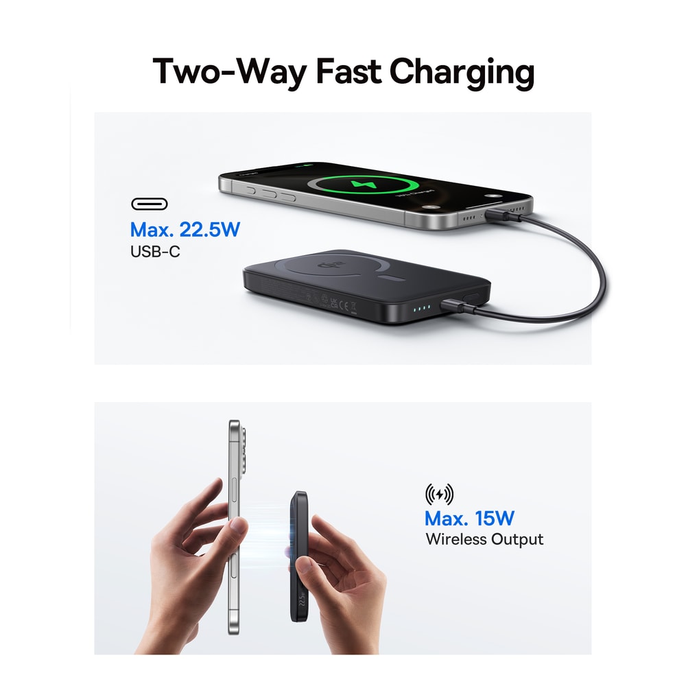 Baseus Magnetic Power Bank With Wireless Fast Charging 3