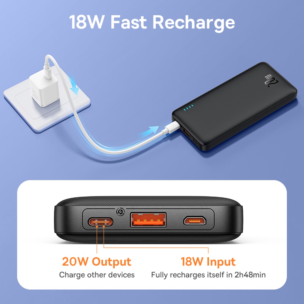 Baseus Airpow Fast Charge Power Bank Portable Battery 2