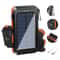 Solar Power Bank with Dual USB & LED Flashlight Portable Waterproof Charger