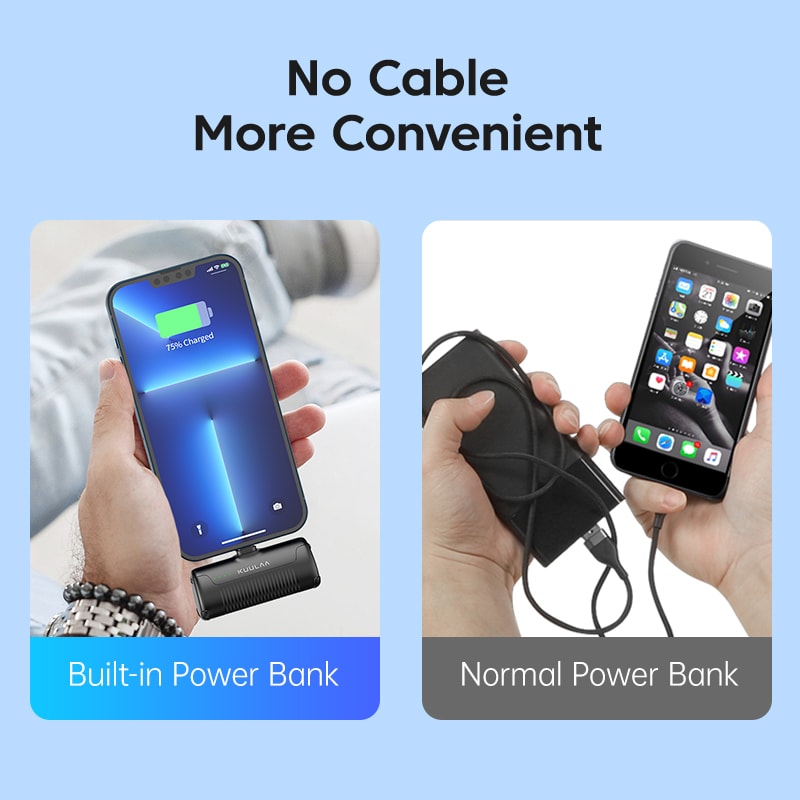 KUULAA Mini Portable Power Bank For IPhone Android 1