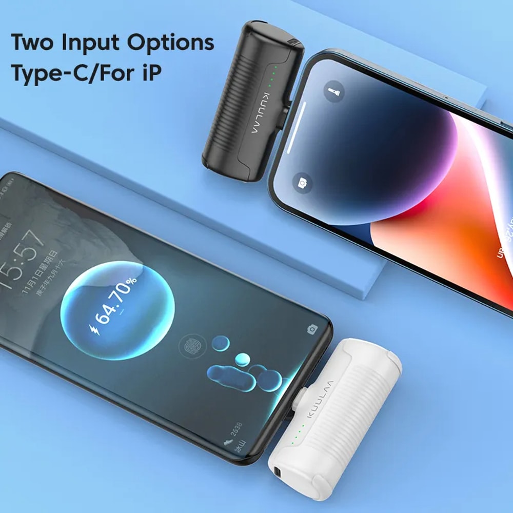 KUULAA Mini Portable Power Bank For IPhone Android 2