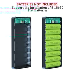 dual usb type c battery holder power bank case for diy charging