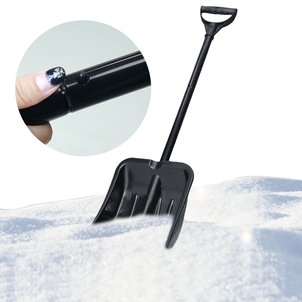 Retractable Aluminum Snow Shovel Portable Ice & Winter Shovel Tool