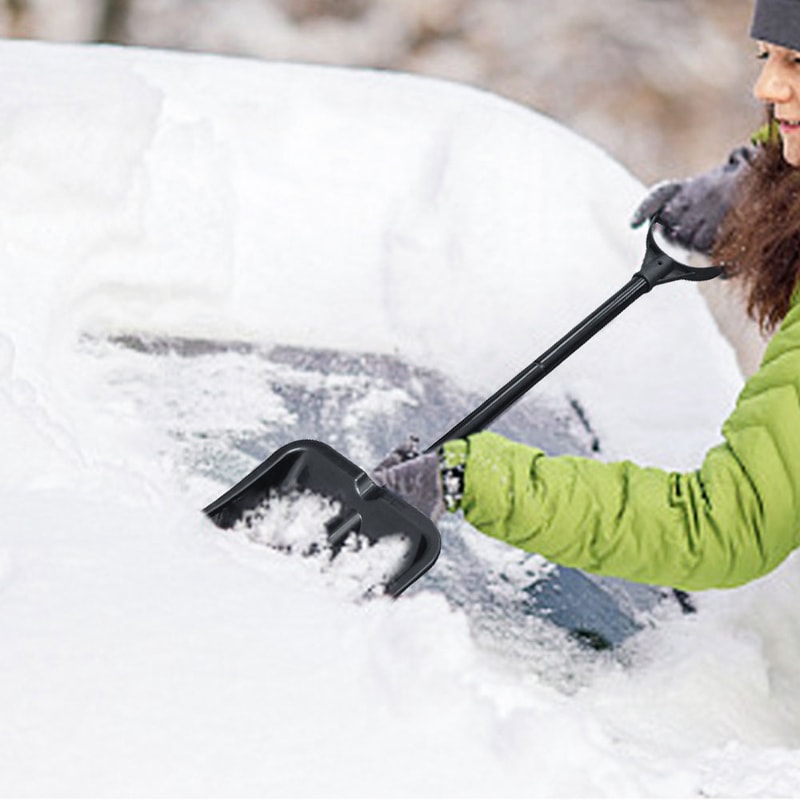 Retractable Aluminum Snow Shovel Portable Ice & Winter Shovel Tool