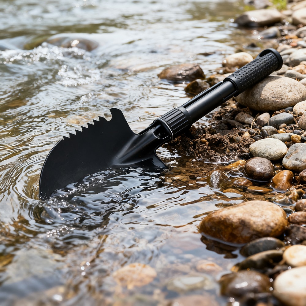 Tactical Folding Shovel Heavy-Duty Survival Tool for Outdoor & Garden Use