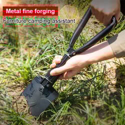 foldable camping shovel portable multifunctional tool for hiking & outdoor adventure