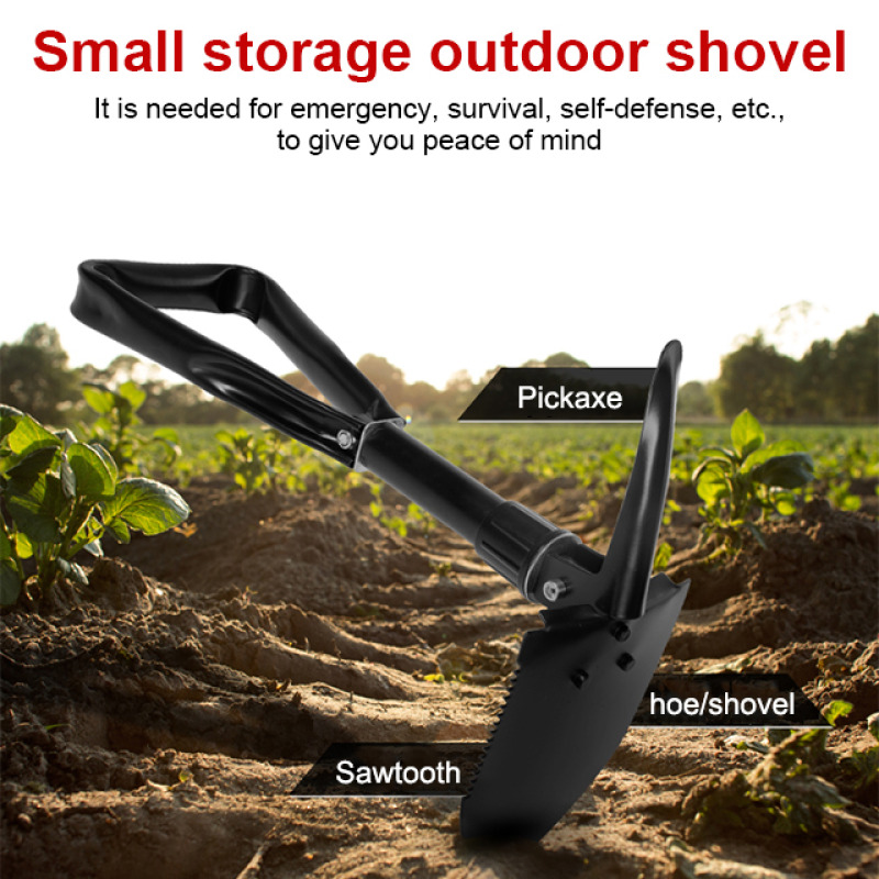 Foldable Camping Shovel Portable Multifunctional Tool for Hiking & Outdoor Adventure