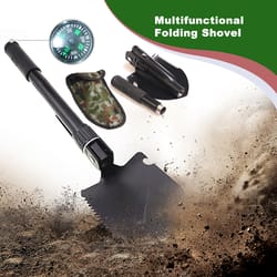 heavy duty multifunctional folding shovel for camping & survival