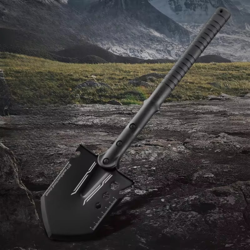 Heavy Duty Multifunctional Camping Shovel Portable Stainless Steel Survival Shovel