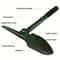 Heavy Duty Military Shovel Multifunctional Folding Survival Shovel For Camping Outdoor Adventures 0