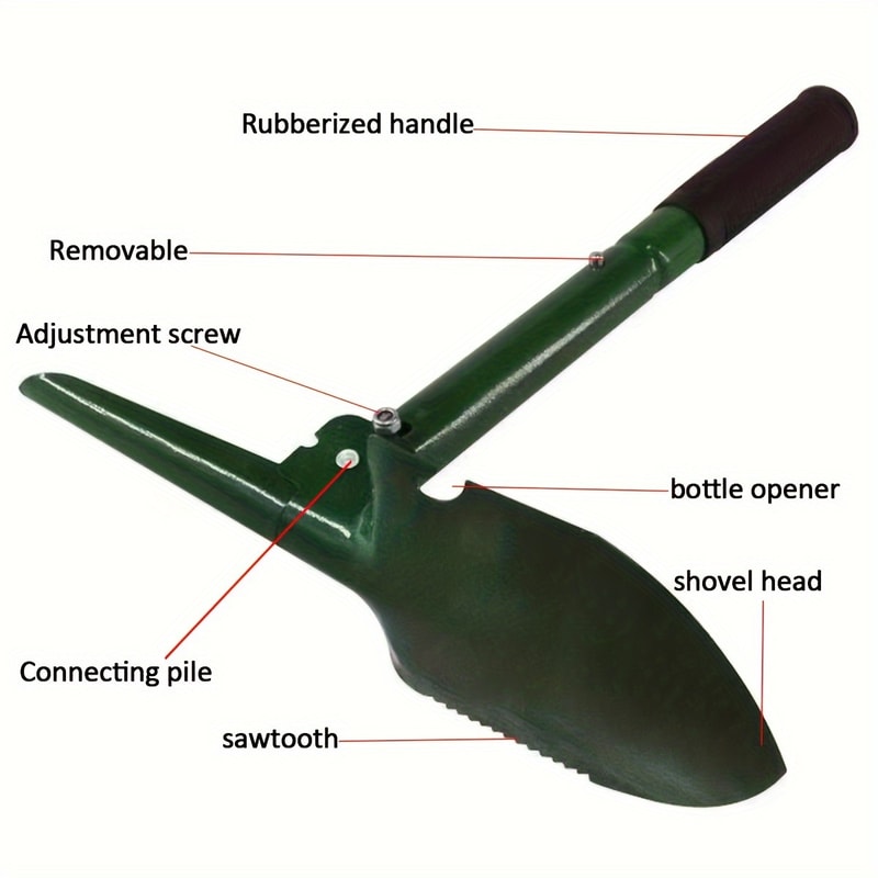Heavy Duty Military Shovel Multifunctional Folding Survival Shovel For Camping Outdoor Adventures 0