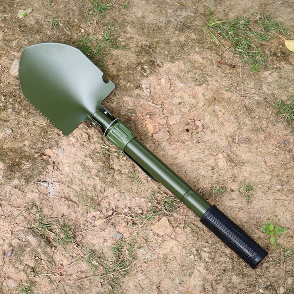 Compact Foldable Camping Shovel Multifunctional Hiking Tool for Outdoor Adventures