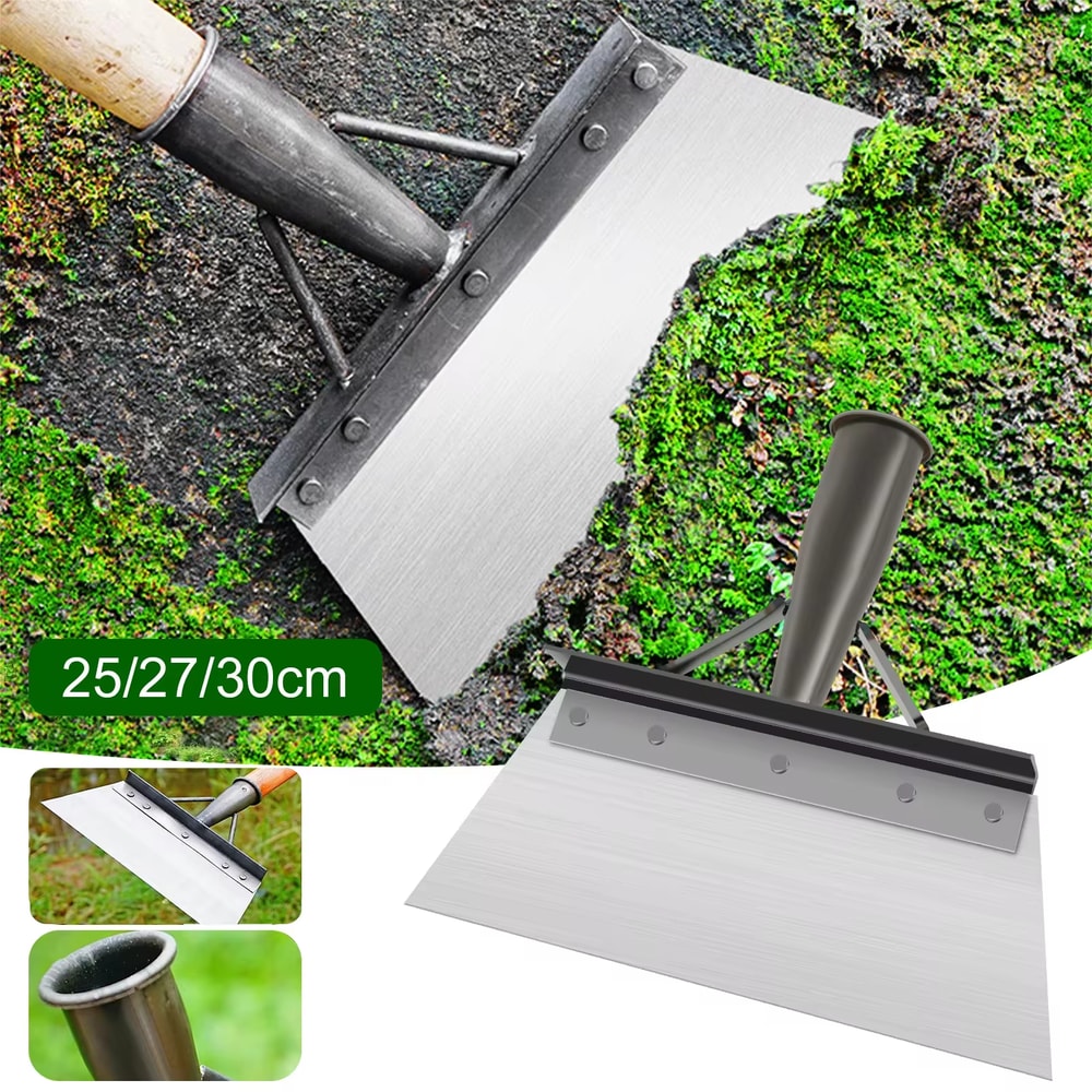 Premium 30cm Stainless Steel Metal Weed Shovel Multifunctional Garden Weeding Tool 0