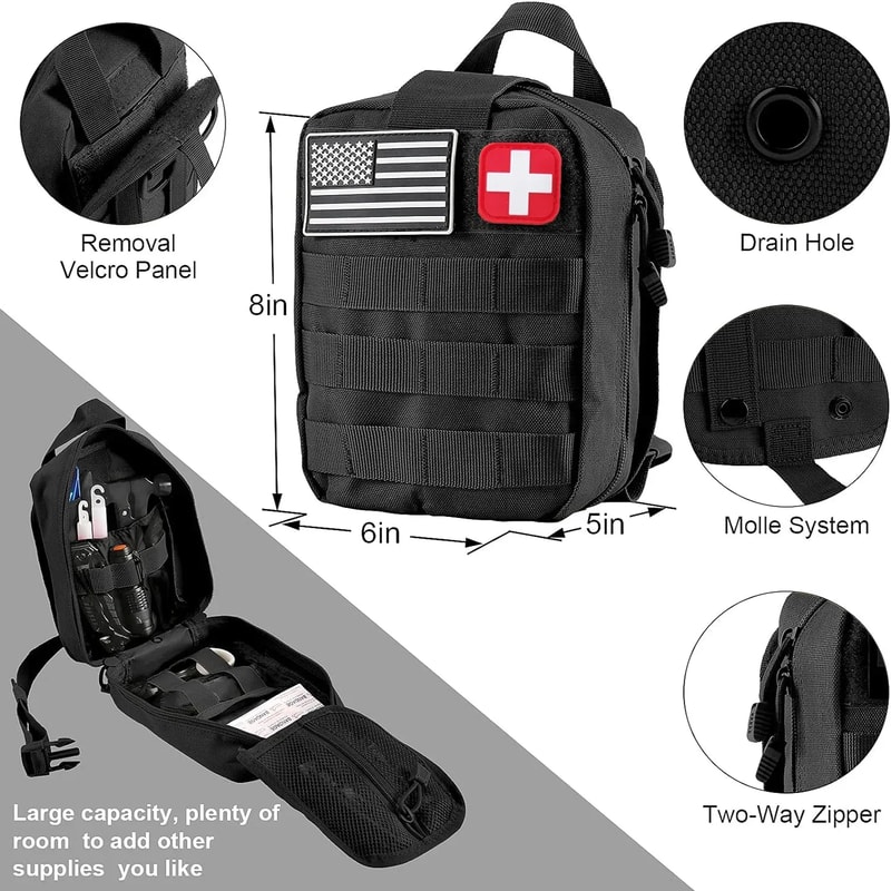 Ultimate Car Survival First Aid Kit Full Molle Emergency Trauma Pack For Camping Hiking 5