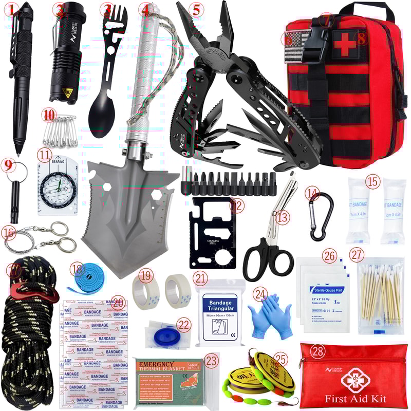 Ultimate Car Survival First Aid Kit Full Molle Emergency Trauma Pack For Camping Hiking 6
