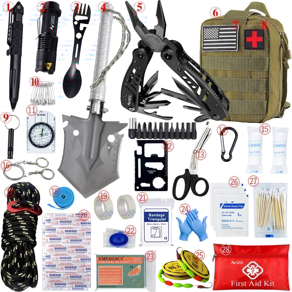Ultimate Car Survival First Aid Kit Full Molle Emergency Trauma Pack For Camping Hiking 7