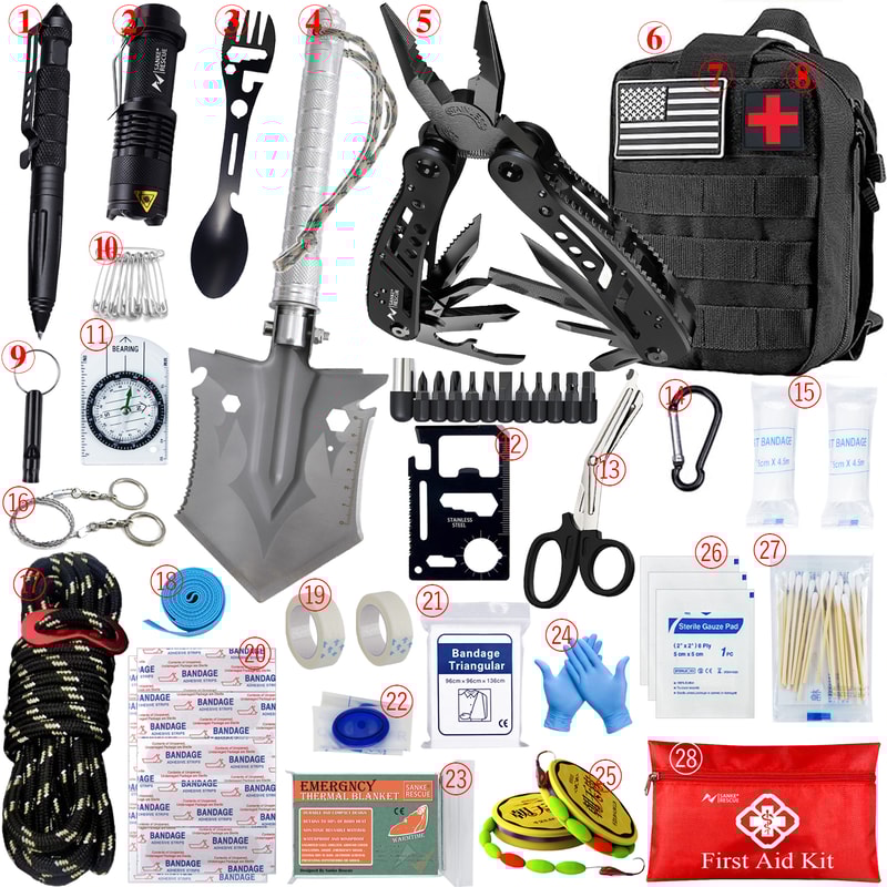 Ultimate Car Survival First Aid Kit Full Molle Emergency Trauma Pack For Camping Hiking 8