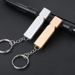 aluminum alloy outdoor survival emergency whistle for hiking & rescue