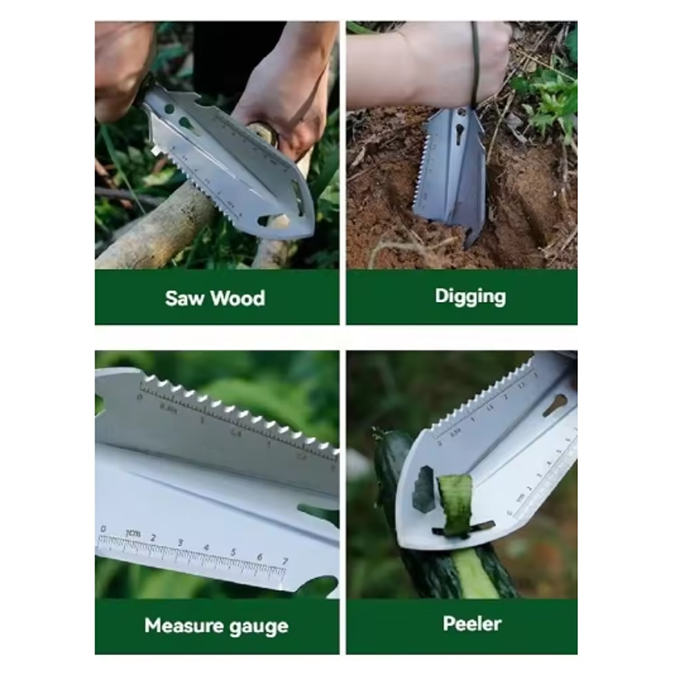 Tactical Multifunctional Folding Shovel Camping Outdoor Survival Tool 5