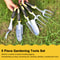 Premium Garden Hand Tools Set Ergonomic Trowel Rake Cultivator For Bonsai Lawn Care 4