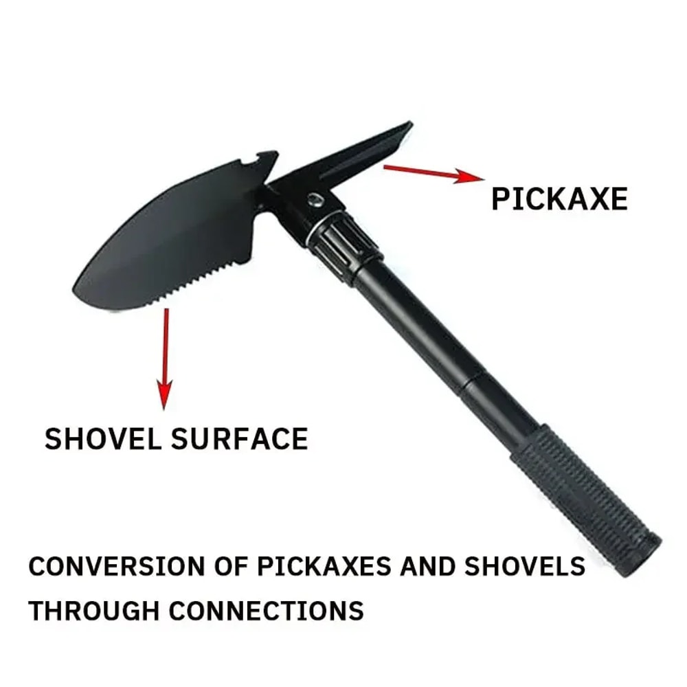 Heavy Duty Folding Shovel Multifunctional Camping & Survival Tool