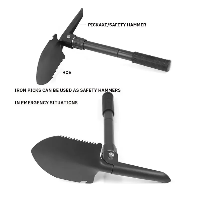 Heavy Duty Folding Shovel Multifunctional Camping & Survival Tool