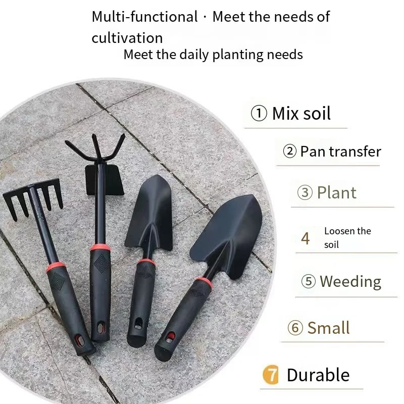 Premium Piece Garden Tool Set Shovel Rake Hoe Trowel For Easy Gardening 2