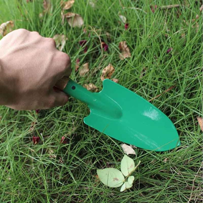 Reinforced Wooden Handle Gardening Shovel for Easy Planting & Soil Digging