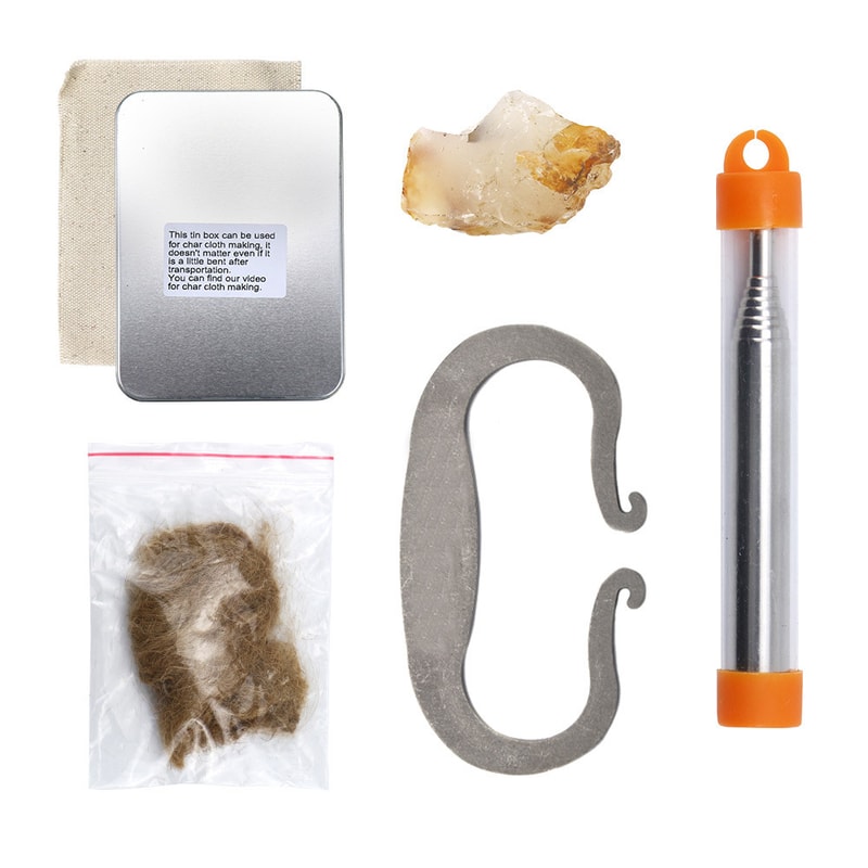 Lightweight Survival Fire Sickle Durable Outdoor Fire Starter Tool