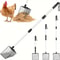 Adjustable Chicken Litter Scoop Durable Metal Coop Shovel