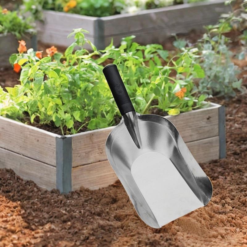 Portable Garden Spade Flat Spoon Design for Weeding & Planting