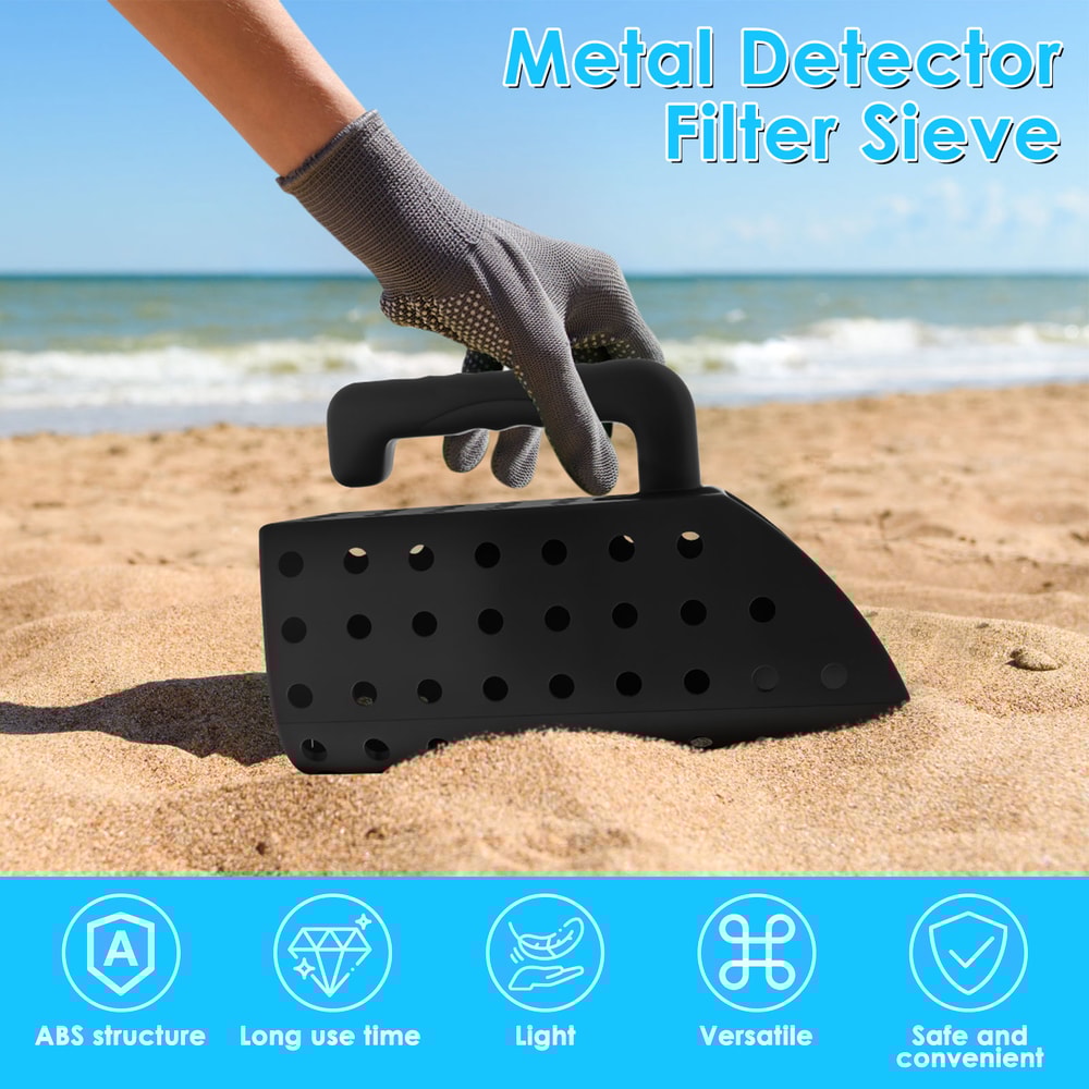 Portable Metal Detector Shovel & Beach Sand Scoop Rust-Resistant, Compact, Versatile Outdoor Tool