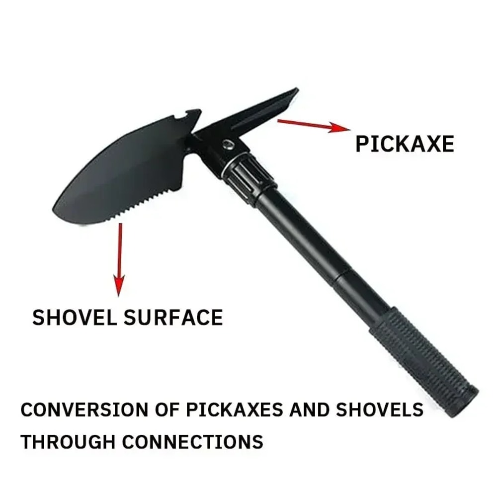 Heavy Duty Folding Military Shovel Multifunctional Outdoor Camping Tool
