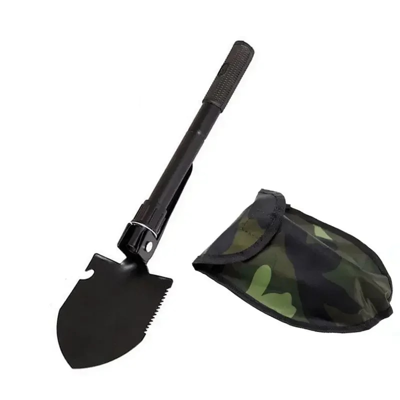 Heavy Duty Folding Military Shovel Multifunctional Outdoor Camping Tool