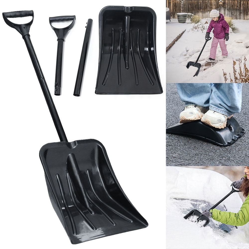 Lightweight Aluminum Snow Shovel – Large Capacity for Car, Garden & Camping