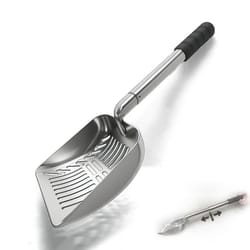 heavy duty metal fireplace ash shovel & sifter for wood stoves and fire pits