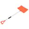 Heavy Duty Ergonomic Snow Shovel with Detachable D Handle Aluminum & Plastic