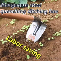 heavy duty all steel hoe for weeding & soil digging garden & vegetable planting tool