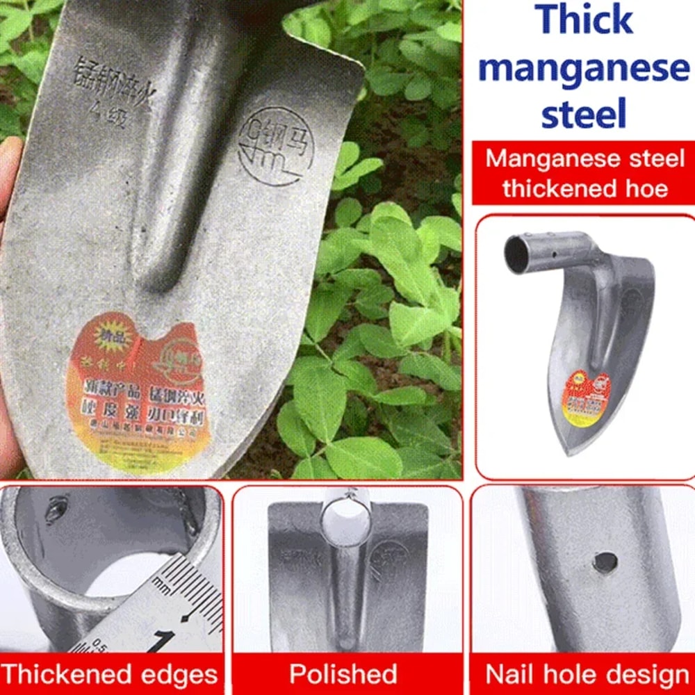 Heavy Duty All Steel Hoe for Weeding & Soil Digging Garden & Vegetable Planting Tool