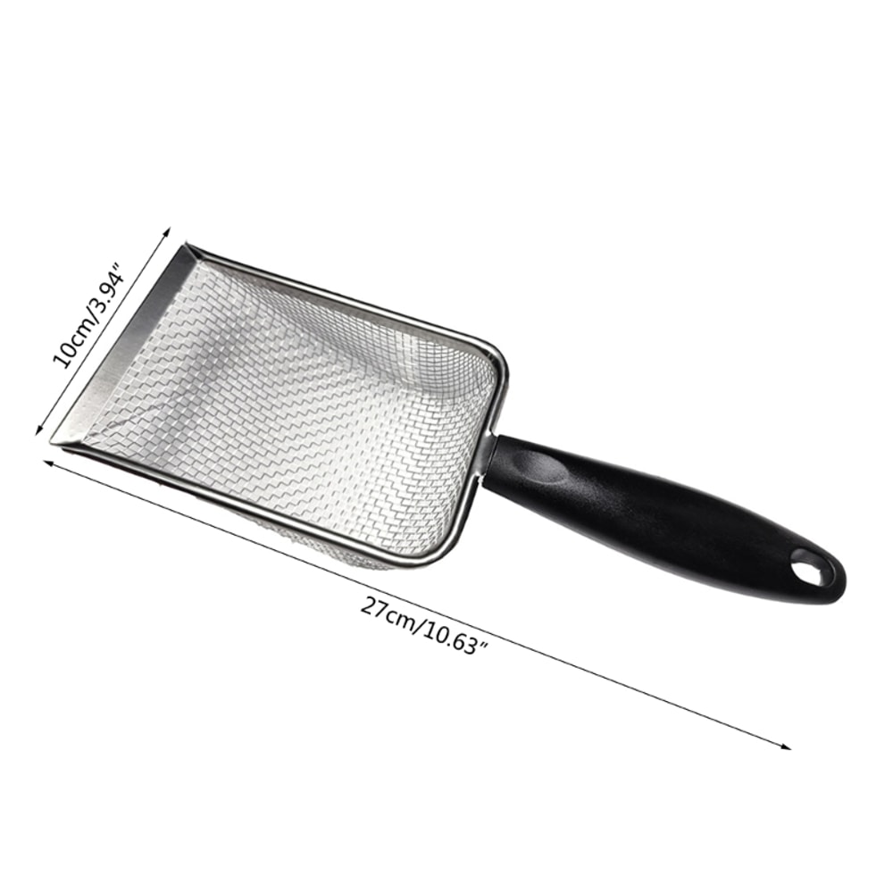 Premium Stainless Steel Terrarium Sand Shovel with Fine Mesh Sifter for Substrate