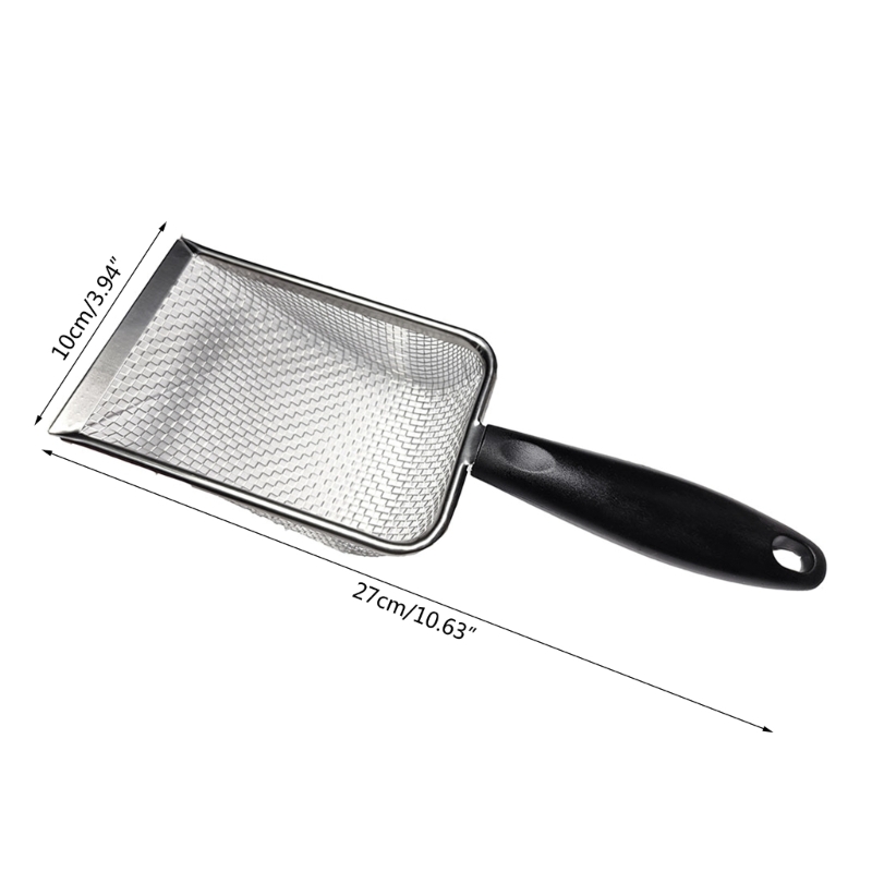 Premium Stainless Steel Terrarium Sand Shovel with Fine Mesh Sifter for Substrate