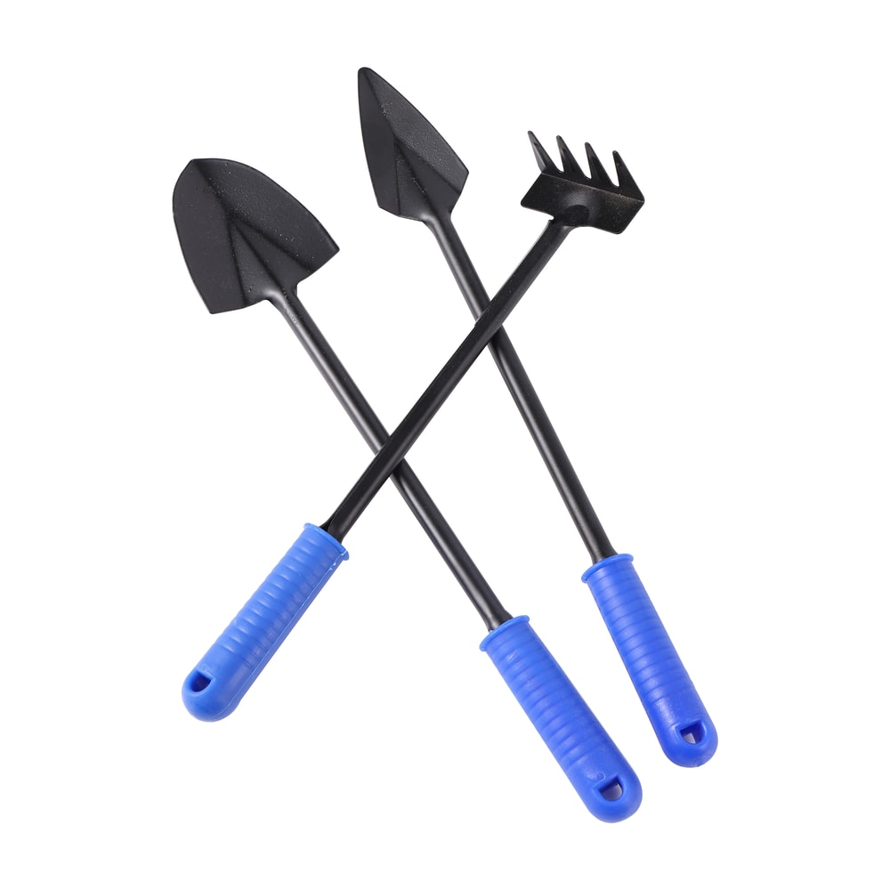 Compact Piece Gardening Tools Set for Indoor Plants Mini Shovel, Hand Trowel & Garden Rake