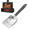 Heavy Duty Fireplace Ash Shovel & Wood Stove Ash Sifter Iron Coal Shovel Tool for Fire Pits, Fireplaces & BBQ Grills