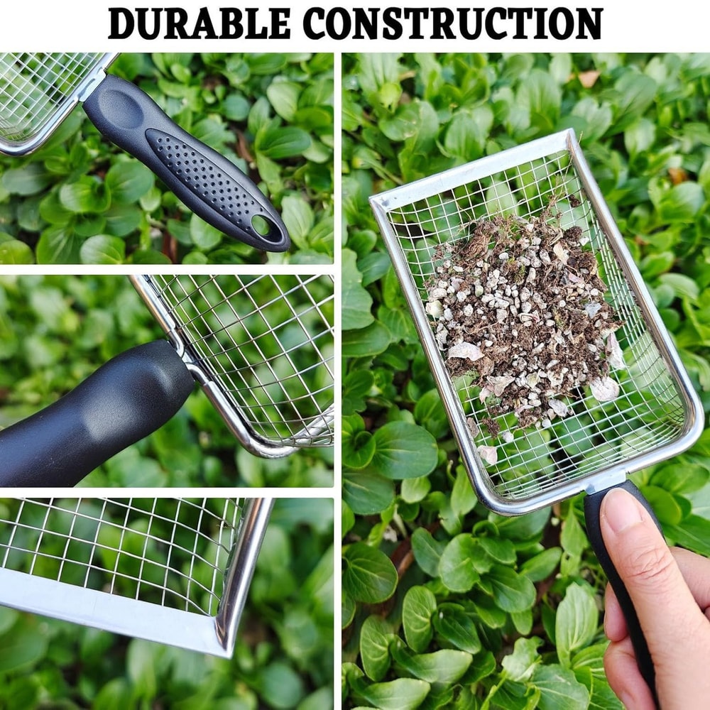 Heavy Duty Garden Soil Sieve Set Efficient Plant Soil Filter Tool
