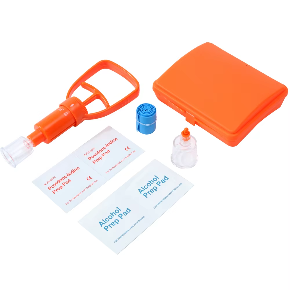Outdoor Venom Extractor & First Aid Survival Kit for Snake, Bee, Mosquito Bites